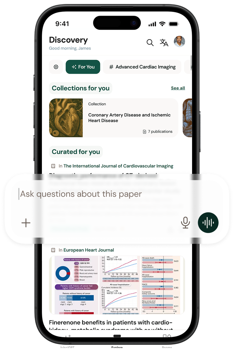 The Juisci app: a specialty feed and an in-thread question on the source